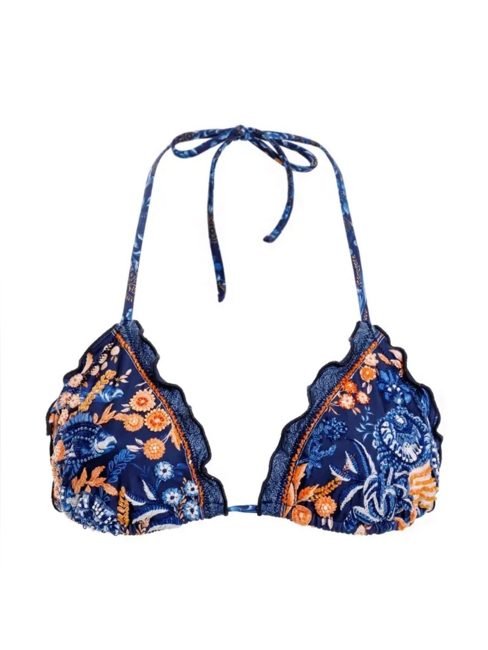 Agua Bendita Lolita Azure Bikini top in Multicolor size Medium NWT